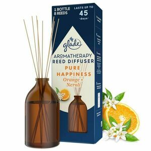 Glade Difuzor de arome cu parfum de portocale si neroli Aromatherapy Reed Happiness 80 ml imagine