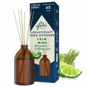 Glade Difuzor de arome cu parfum de bergamotă și iarbă de lămâie Aromatherapy Reed Calm Mind 80 ml imagine