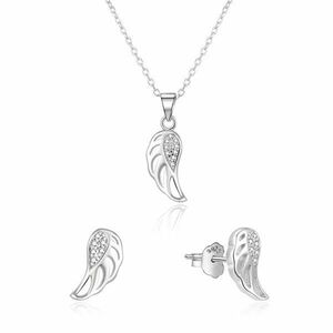 Beneto Set de bijuterii din argint aripi de înger AGSET64RL (colier, cercei) imagine