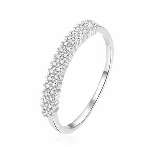 Beneto Frumos inel de argint cu zirconi limpezi AGG408 60 mm imagine