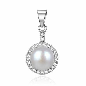 Beneto Pandantiv elegant din argint cu perlă de râu AGH155P imagine