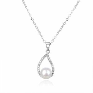 Beneto Colier elegant din argint cu perla reală AGS984 / 47P imagine