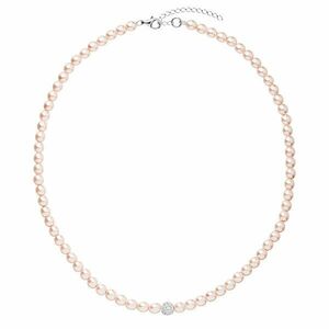 Evolution Group Colier romantic de perle cu cristale Preciosa 32063.3 rosaline imagine