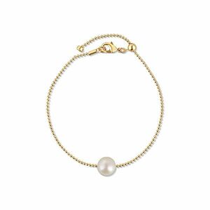 JwL Luxury Pearls Brățară fină placată cu aur cu perlă reală JL0711 imagine