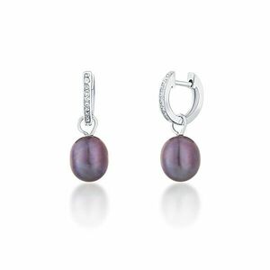 JwL Luxury Pearls Cercei rotunzi argintii de ducesă Kate cu perle reale și zirconii 3in1 JL0733 imagine