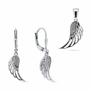 Brilio Silver Set la modă de bijuterii din argint Aripi de înger SET213W (padantiv, cercei) imagine