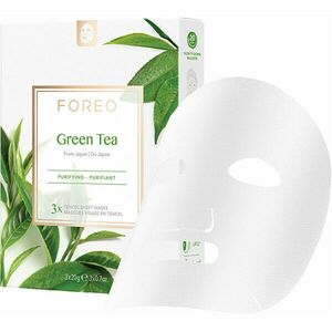 Foreo Mască din pânză de curățare pentru ten mixt Green Tea 3 x 20 g imagine