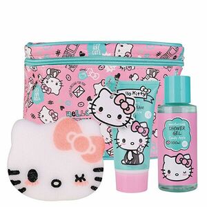 Accentra Set cadou pentru îngrijirea corpului cu geantă cosmetică Hello Kitty imagine