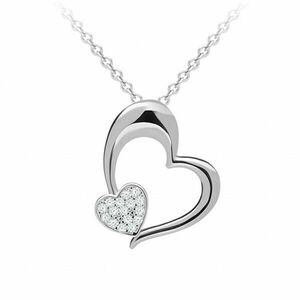 Preciosa Romantic colier din argint Tender Heart cu zirconiu cubic Preciosa 5334 00 imagine