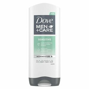 Dove Gel de duș pentru bărbați pentru corp, față si păr Men+Care Sensitive (3 in 1 Shower Gel) 400 ml imagine