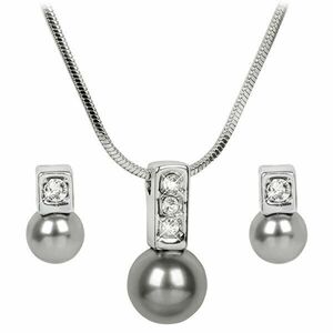 Levien Set elegant de coliere și cercei perla Caorle Grey imagine