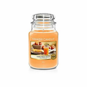 Yankee Candle Lumânare aromatica Classic mare Farm Fresh Peach 623 g imagine