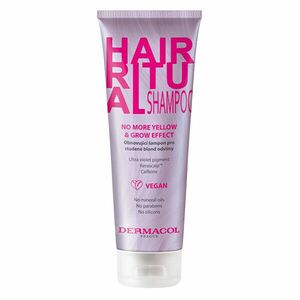Dermacol Șampon pentru nuanțe blond reci Hair Ritual (No More Yellow & Grow Effect Shampoo) 250 ml imagine