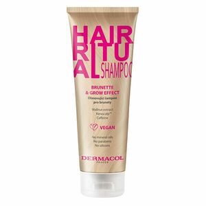 Dermacol Șampon regenerativ pentru păr castaniu Hair Ritual (Brunette & Grow Effect Shampoo) 250 ml imagine
