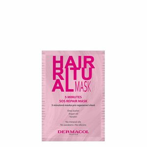Dermacol Mască renerativă intensivă pentru toate tipurile de păr Hair Ritual (5 Minutes SOS Repair Mask) 15 ml imagine