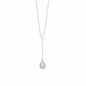 Preciosa Colier blând din argint cu perle adevărate Pure Pearl 5336 00 imagine