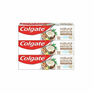Colgate Pastă de dinți Naturals Extracts Coconut & Ginger 3 x 75 ml imagine