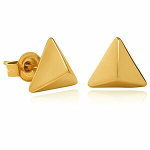 Troli Cercei triunghiulari placați cu aur din oțel VAAXF063G imagine