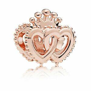 Pandora Mărgea romantică de bronz Inimă regală 787670 imagine