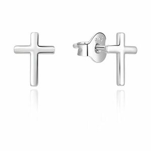MOISS Cercei stilați din argint Cruce E0002494 imagine