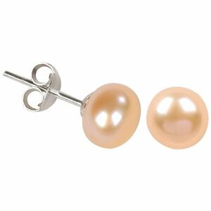JwL Luxury Pearls Cercei din perle naturale culoare somon JL0027 imagine