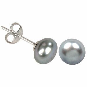 JwL Luxury Pearls Cercei cu perle reale culoare gri JL0029 imagine