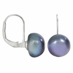 JwL Luxury Pearls Cercei cu perlă reală, de culoare albastră metalică JL0057 imagine