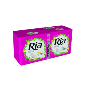 Ria Servetele sanitare ultra-subtiri pentru normala si menstruatia mai puternic Ultra Silk Normal Plus 20 buc. Duopack imagine