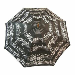 Blooming Brollies Notă de muzică Black LRWP877 / BM Umbrella cu stick-uri imagine