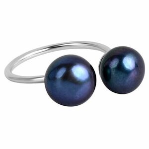 JwL Luxury Pearls Inel din argint cu două perle albastre JL0433 imagine