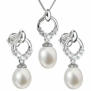 Evolution Group Set de argint de lux cu perle autentice 29015.1 imagine