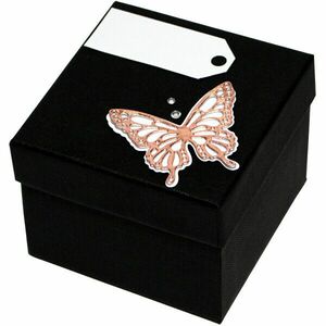 Giftisimo Cutie cadou de lux cu Fluture bronz imagine