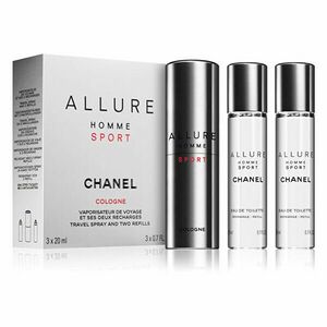 Chanel Allure Homme Sport Cologne - EDC 20 ml (flacon cu reumplere) + rezervă 2 x 20 ml imagine