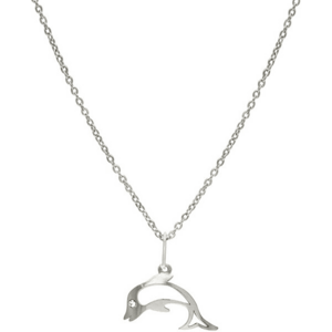 Praqia Jewellery Colier din argint pentru fete Delfin KO1625_BR030_40 (lanț, pandantiv) imagine