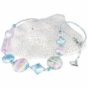 Lampglas Colier fermecător Pastel Dream cu argint pur in perle Lampglas NRO8 imagine