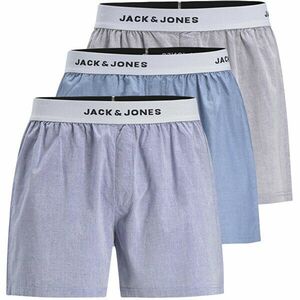 Jack&Jones 3 PACK - boxeri pentru bărbați JACKYLE 12212160 Blue Denim Grey Denim XXL imagine