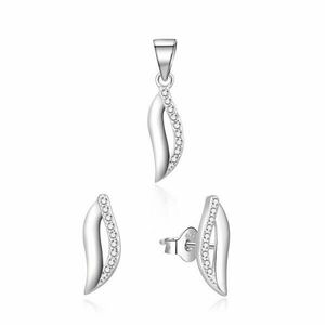 MOISS Set strălucitor de bijuterii din argint cu zirconi S0000244 (pandantiv, cercei) imagine