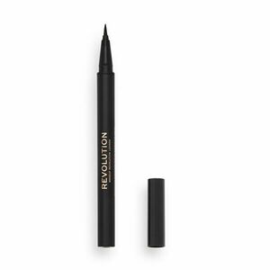 Revolution Creion pentru sprâncene Dark Brown Hair Stroke (Brow Pen) 0, 5 ml imagine