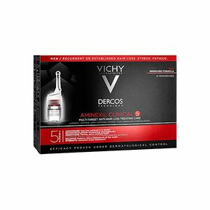 Vichy Tratamentul multi-scop împotriva căderii părului pentru bărbați Dercos Aminexil clinice 5 x 21 6 ml imagine