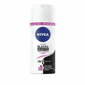 Nivea Spray antiperspirant invizibil pentru Black & White Clear mini (Antiperspirant) 100 ml imagine