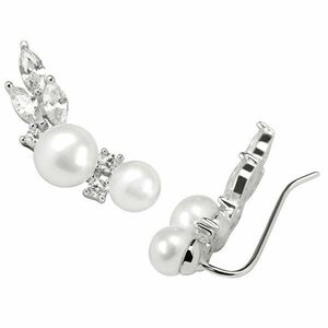JwL Luxury Pearls Cercei din argint cu perle adevărate și cristale JL0300 imagine
