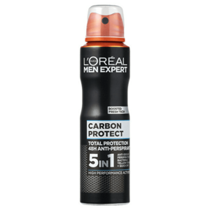 L´Oréal Paris Spray antiperspirant pentru bărbați Carbon Protect 5v1 150 ml imagine
