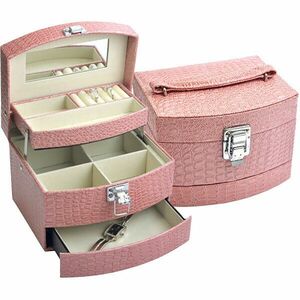 JK Box Cutie de bijuterii roz SP-304 / A5 / N imagine