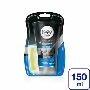 Veet Cremă depilatoare de duș pentru piele sensibilă Men Silk & Fresh 150 ml imagine