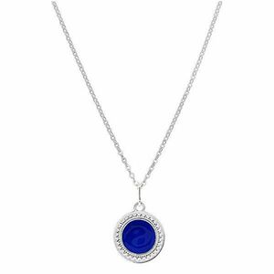 Praqia Jewellery Colier la modă din argint cu mijloc albastru KO5140_BR030_45 (lanț, pandantiv) imagine