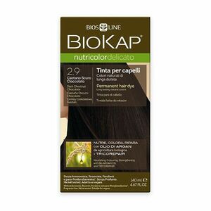 Biokap NUTRICOLOR DELICATO - Vopseaua parului - 2, 90 Castaniu ciocolată neagră 40 ml imagine