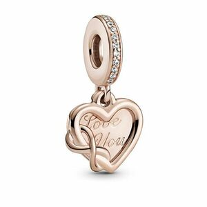 Pandora Pandantiv Romantic bronz in formă de inimă Rose 789369C01 imagine
