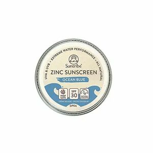 Suntribe Cremă naturală de protecție solară cu zinc SPF 30 Față & Sport 15 g albastra de mare imagine