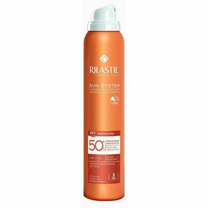 Rilastil Emulsie transparentă pentru bronzare in spray Sun System SPF 50+ (PPT Transparent Spray) 50 ml imagine