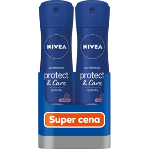 Nivea Spray antiperspirant Protect & Care 2 x 150 ml imagine